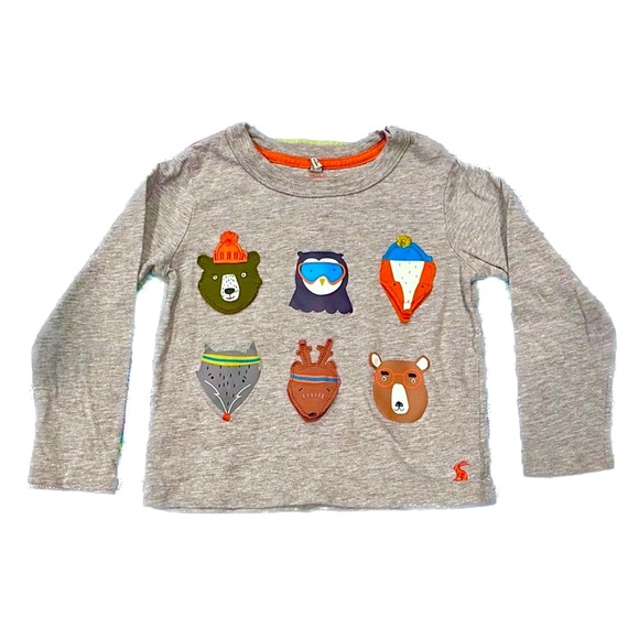 Joules Shirts & Tops Joules Long Sleeve Animal Chomper Interactive